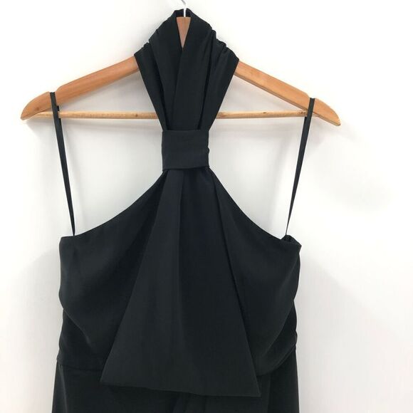 Shona Joy Knot Draped‎ Dress in Black - Picture 5 of 13